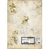 Motif straw silk "All Around", 50 x 70 cm Camellia
