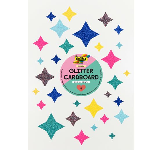 Carton &agrave; paillettes Rainbow