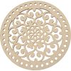 Disque &agrave; macram&eacute; rond, 20 cm Flower