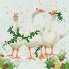 Set maxi-carte &laquo; Diamonds &raquo; Christmas Geese