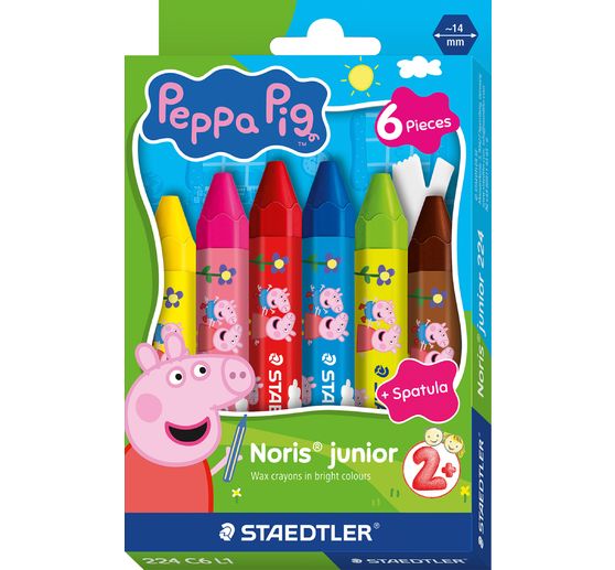 Craies de cire Noris junior &laquo; Peppa Pig &raquo;