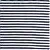 Rib jersey fabric "Stripes" Navy blue