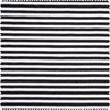 Rib jersey fabric "Stripes" Black