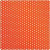 Tissu popeline de coton au m&egrave;tre &laquo; &Eacute;toiles &raquo; Orange