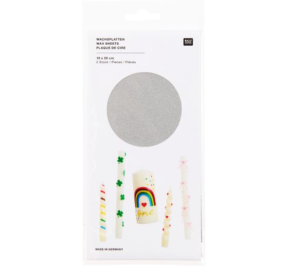 Plaques de cire, 20 &times; 10 cm, 2 pc.