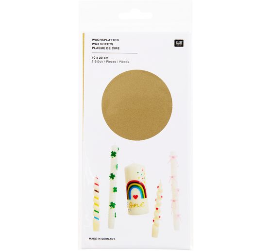 Plaques de cire, 20 &times; 10 cm, 2 pc.