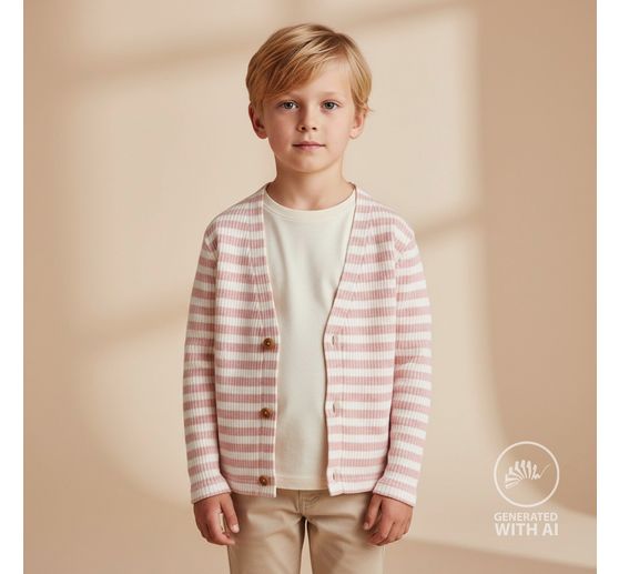 Rib jersey fabric "Stripes"