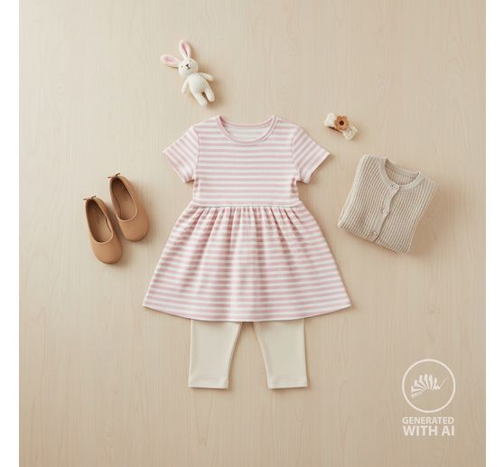 Rib jersey fabric "Stripes"