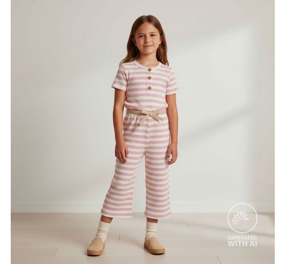 Rib jersey fabric "Stripes"