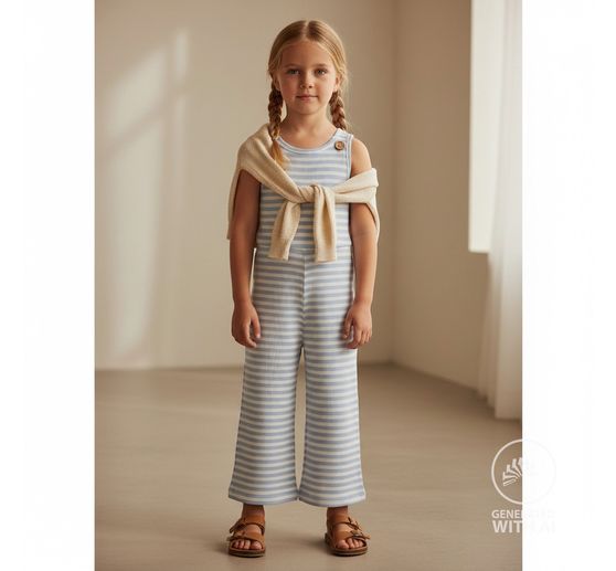 Rib jersey fabric "Stripes"