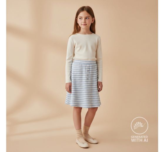 Rib jersey fabric "Stripes"