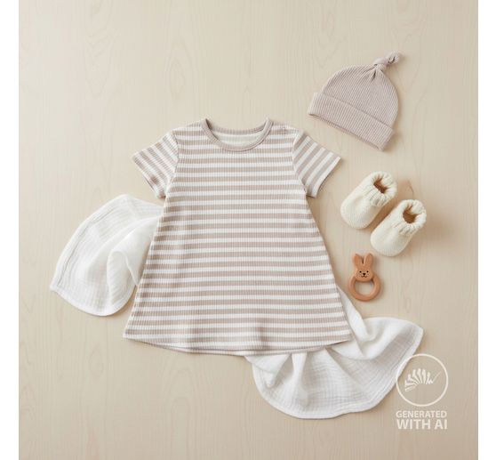 Rib jersey fabric "Stripes"