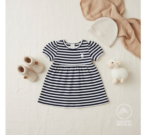 Rib jersey fabric "Stripes"