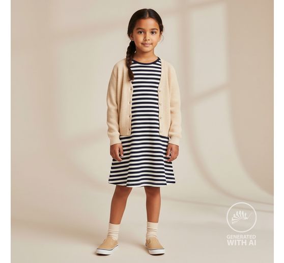 Rib jersey fabric "Stripes"