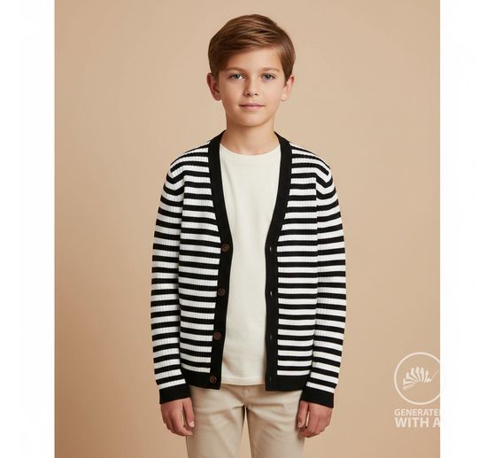 Rib jersey fabric "Stripes"