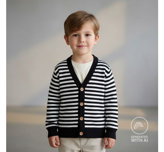 Rib jersey fabric "Stripes"