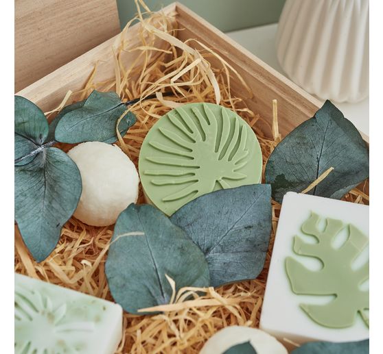Moule &agrave; savon en silicone &laquo; Feuilles de palmier &raquo;