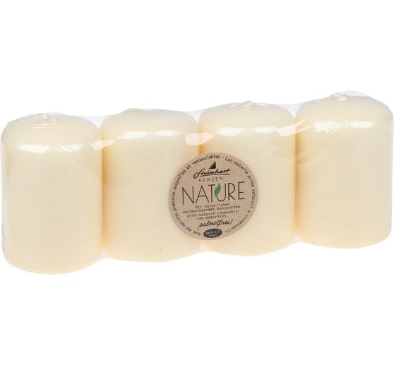Pillar candles "Nature", pack of 4