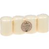 Bougies piliers &laquo; Nature &raquo;, lot de 4 Cr&egrave;me
