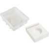 Moule en silicone VBS &laquo; Bougeoir pour bougie chauffe-plat - Rectangulaire &raquo; &agrave; bord embo&icirc;table 1 bougie chauffe‑plat