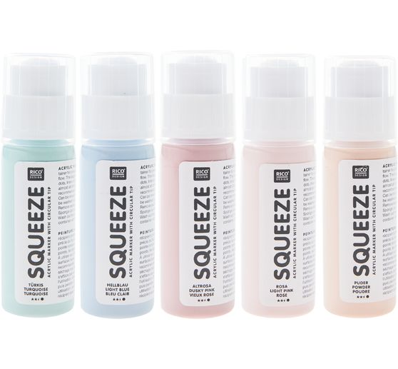 Rico Design Squeeze acrylic marker set