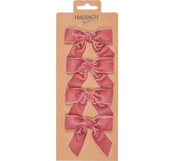 Decorative bows "Velvet", 4 pieces