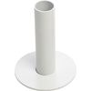 Bougeoir en m&eacute;tal pour bougie chandelle, Blanc Haut