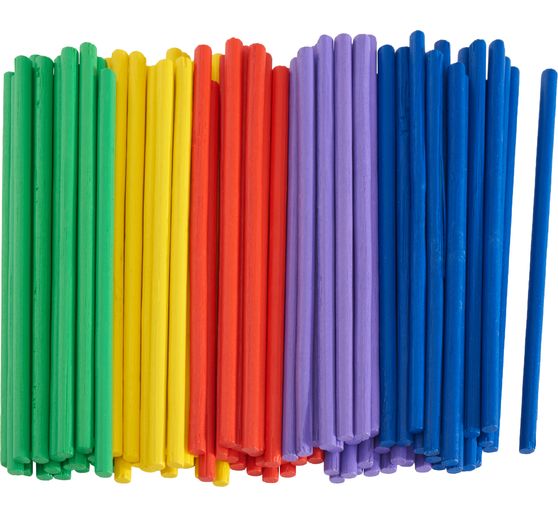 B&acirc;tonnets en bambou VBS XXL &laquo; Multicolore &raquo;