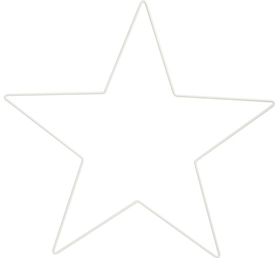 Metal ring "Star", White