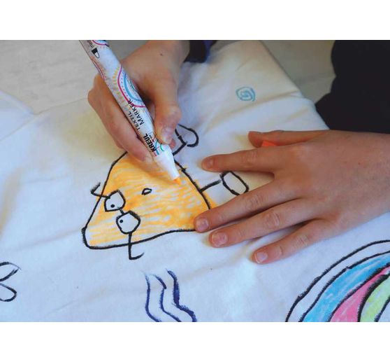 Textil Marker medium KREUL « Junior » , set de 12 