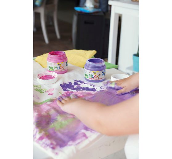 Peinture au doigt pour textile MUCKI, 150 ml