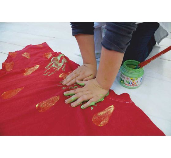 Peinture au doigt pour textile MUCKI, 150 ml