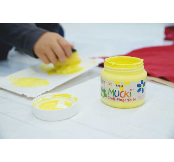 Peinture au doigt pour textile MUCKI, 150 ml
