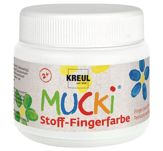 Peinture au doigt pour textile MUCKI, 150 ml