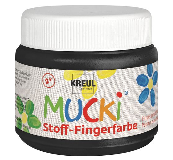 Peinture au doigt pour textile MUCKI, 150 ml
