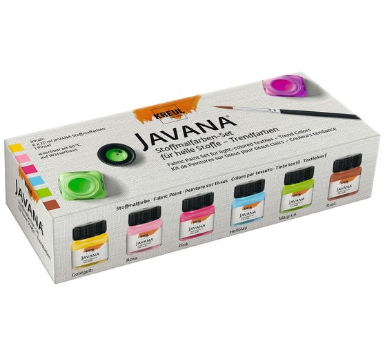 Peintures pour tissus clairs Javana « Couleurs tendance »