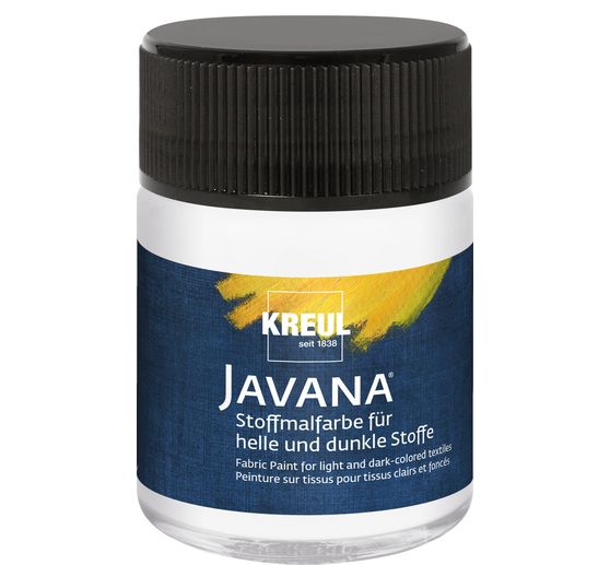 Peinture pour tissus clairs et foncés Javana, 50 ml