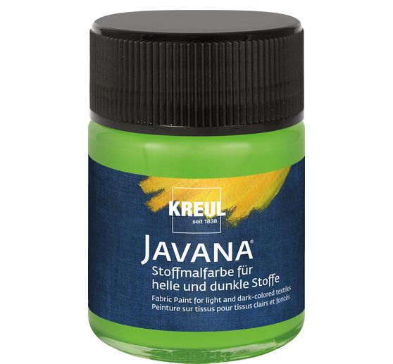 Peinture pour tissus clairs et foncés Javana, 50 ml