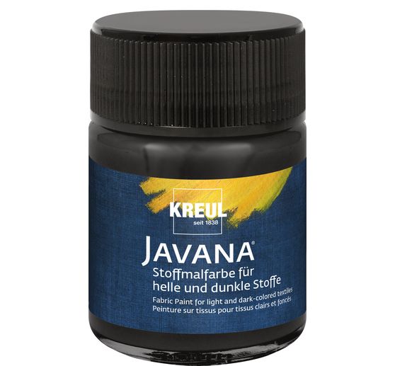 Peinture pour tissus clairs et foncés Javana, 50 ml