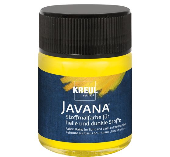 Peinture pour tissus clairs et foncés Javana, 50 ml