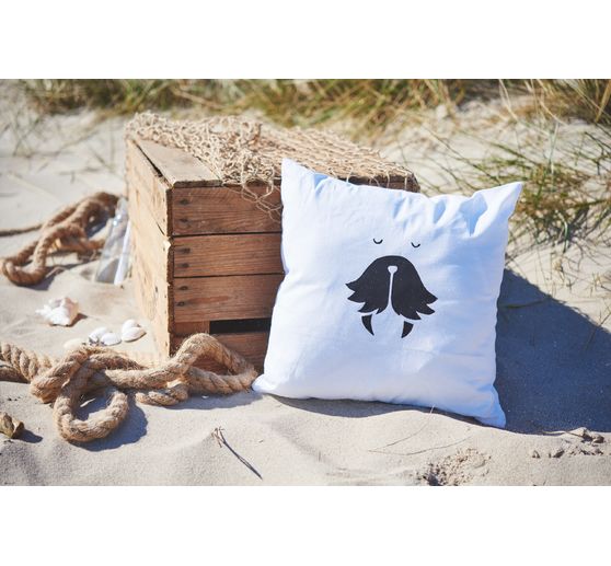 Housse de coussin VBS, Blanc, 39 x 39 cm