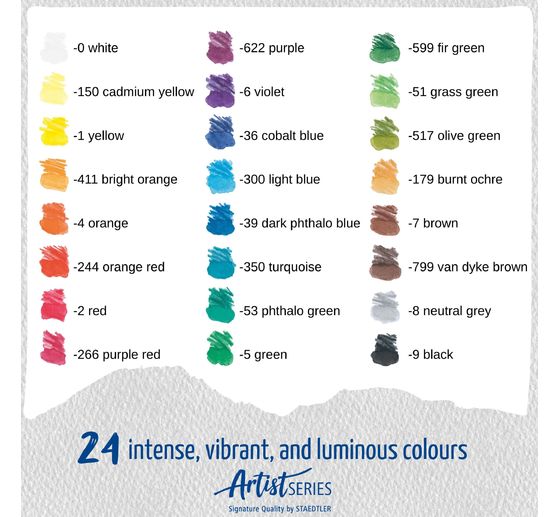 Crayons aquarellables STAEDTLER &laquo; Mars Lumograph &raquo; colour aquarell