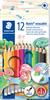 Crayons de couleur effa&ccedil;ables STAEDTLER &laquo; Noris erasable &raquo;