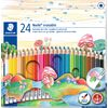 Crayons de couleur effa&ccedil;ables STAEDTLER &laquo; Noris erasable &raquo; 24 couleurs