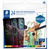 Crayons de couleur STAEDTLER &laquo; Super soft &raquo; 24 couleurs