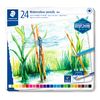Crayons aquarellables STAEDTLER &laquo; Design Journey &raquo; dans un &eacute;tui en m&eacute;tal 24 couleurs