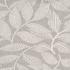 Motif fabric linen look "Rivia", acrylic-coated Grey