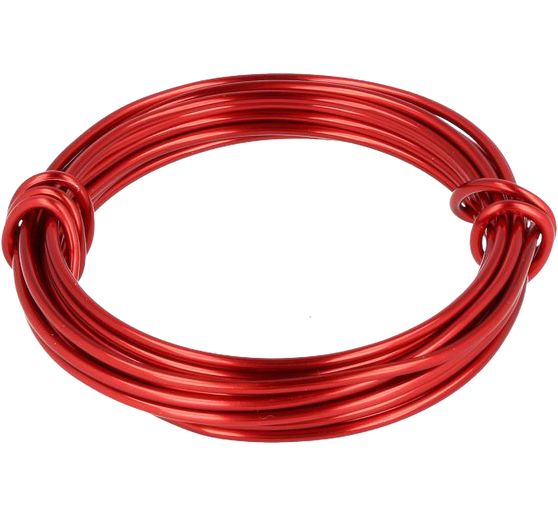Fil d&rsquo;aluminium d&eacute;co,, 2 mm, longueur 3 m