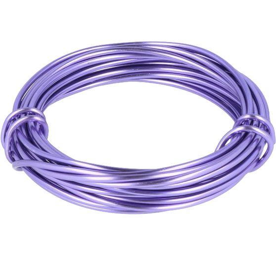 Fil d&rsquo;aluminium d&eacute;co,, 2 mm, longueur 3 m