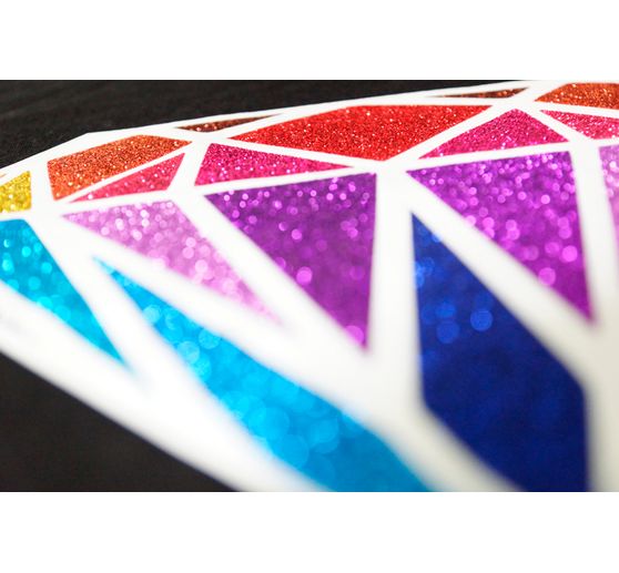 Film thermocollant Extra Bling, effet pailleté, A4